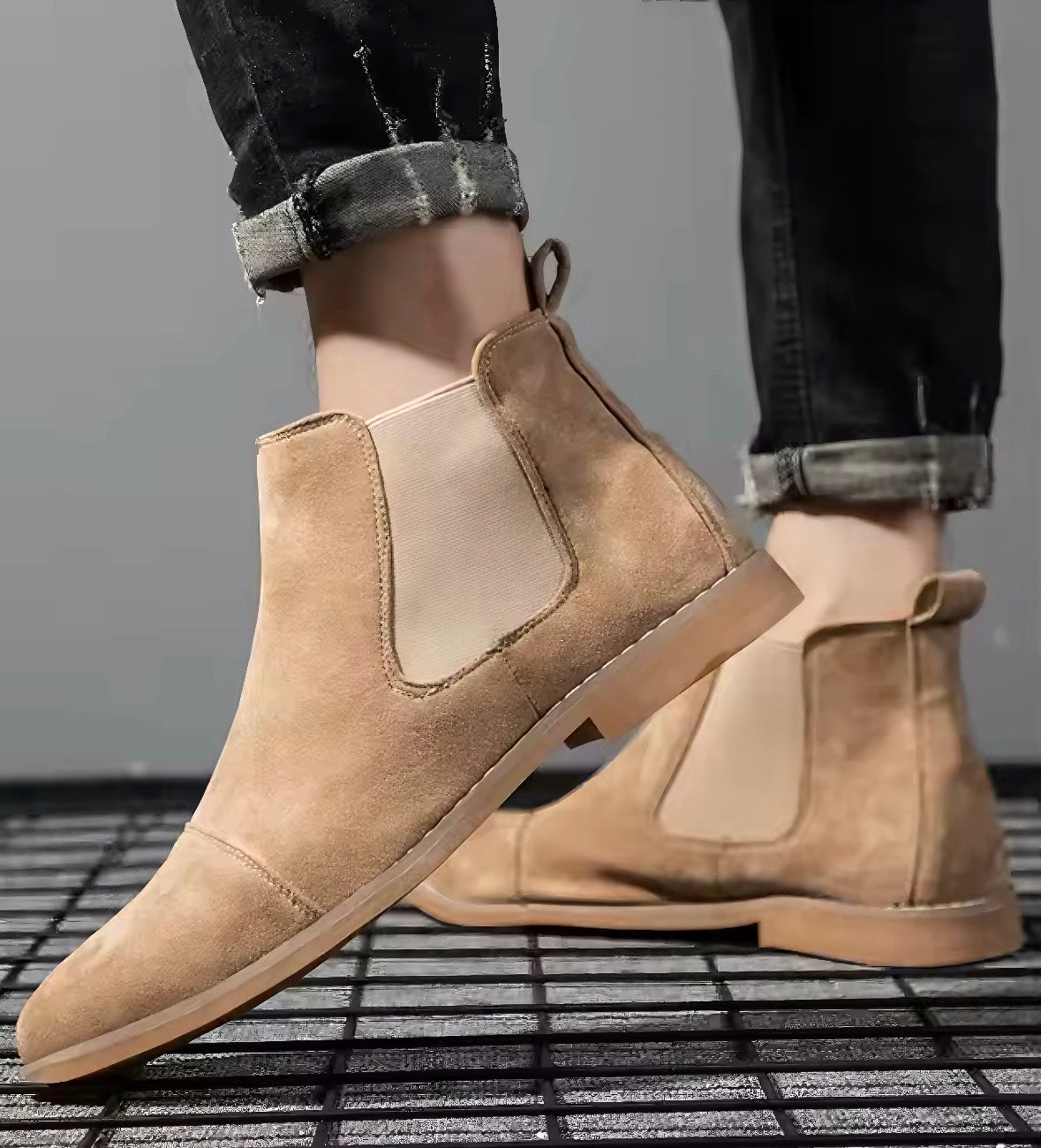 SlipEase Suede Chelseas